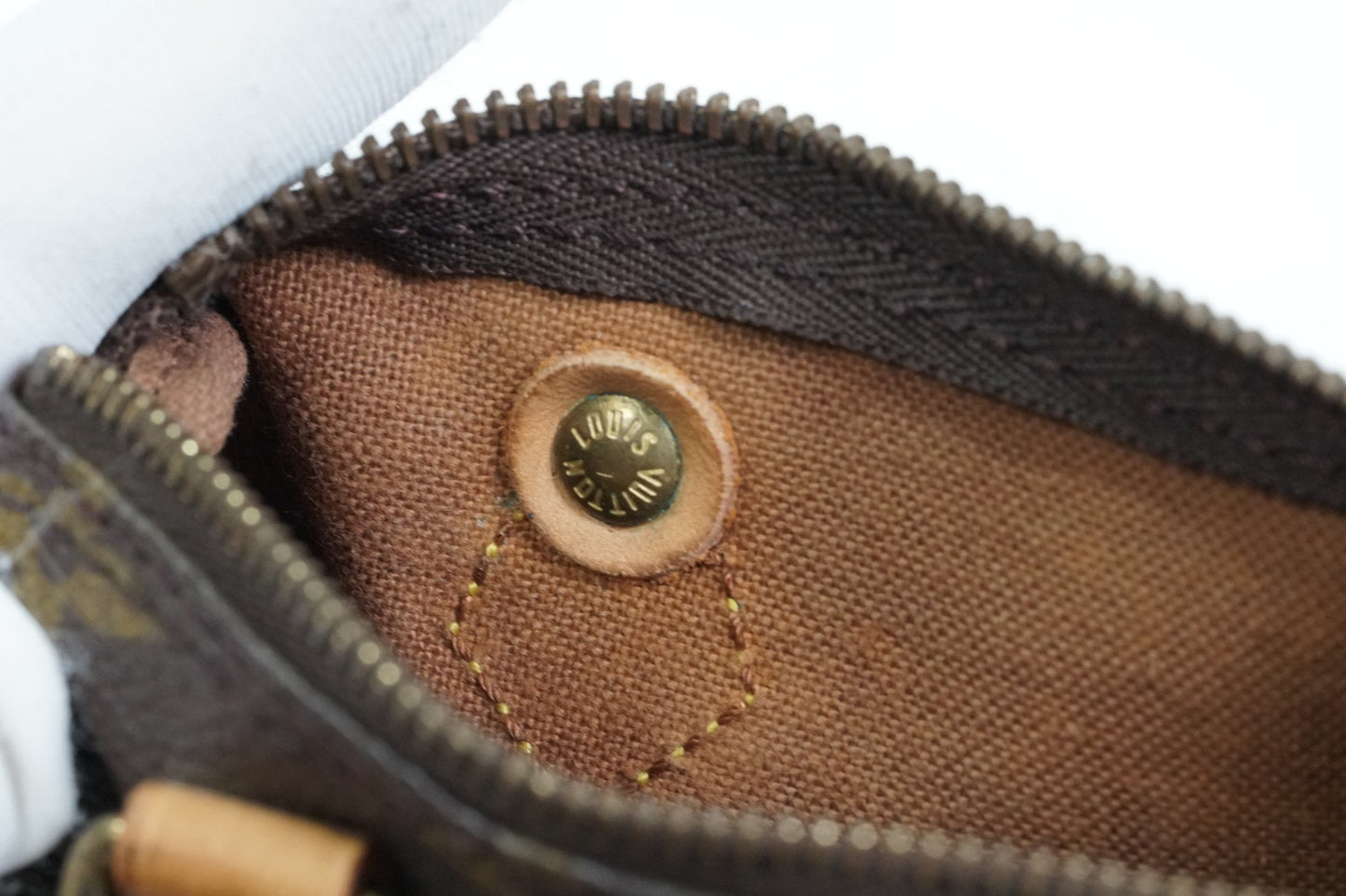 [AB] LOUIS VUITTON Monogram Mini Speedy Handbag M41534 Canvas Brown Vintage Auth