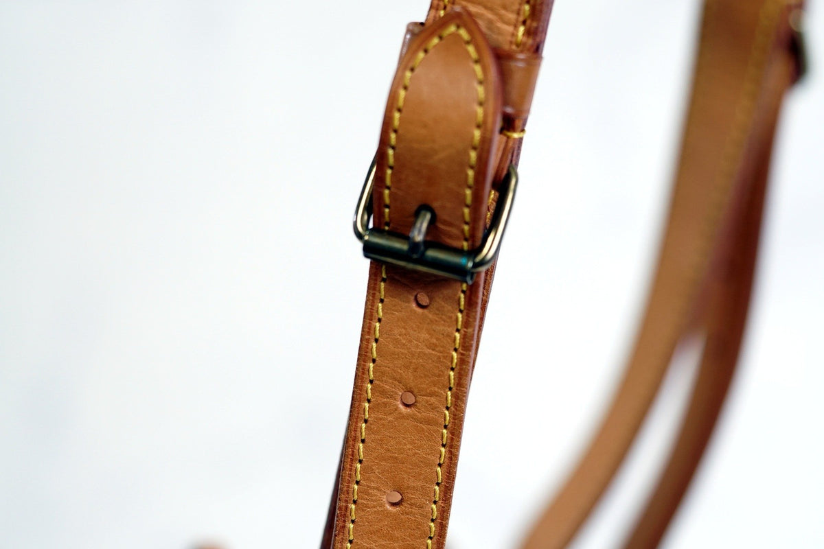 [Good] LOUIS VUITTON Monogram Petit Noe Shoulder Bucket Bag Leather Brown AR0921