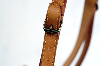 [Good] LOUIS VUITTON Monogram Petit Noe Shoulder Bucket Bag Leather Brown AR0921