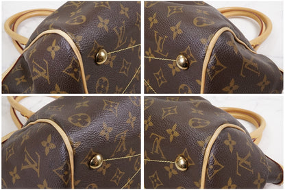[EXCELLENT] LOUIS VUITTON Monogram Tivoli PM Tote Handbag Leather Brown M40143
