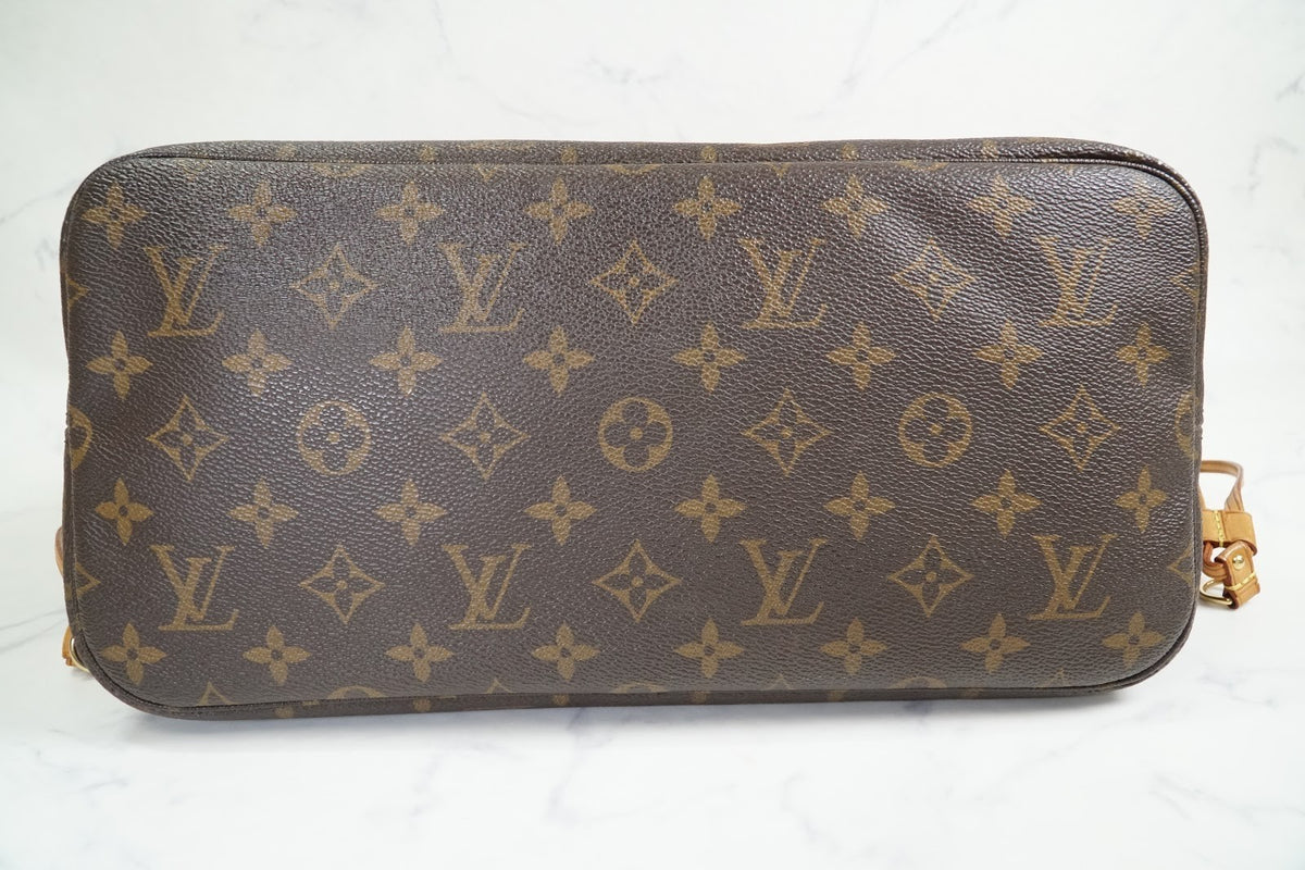 [Rank AB] LOUIS VUITTON Monogram Neverfull MM M40156 Brown Tote Shoulder Bag