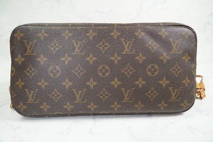 [Rank AB] LOUIS VUITTON Monogram Neverfull MM M40156 Brown Tote Shoulder Bag