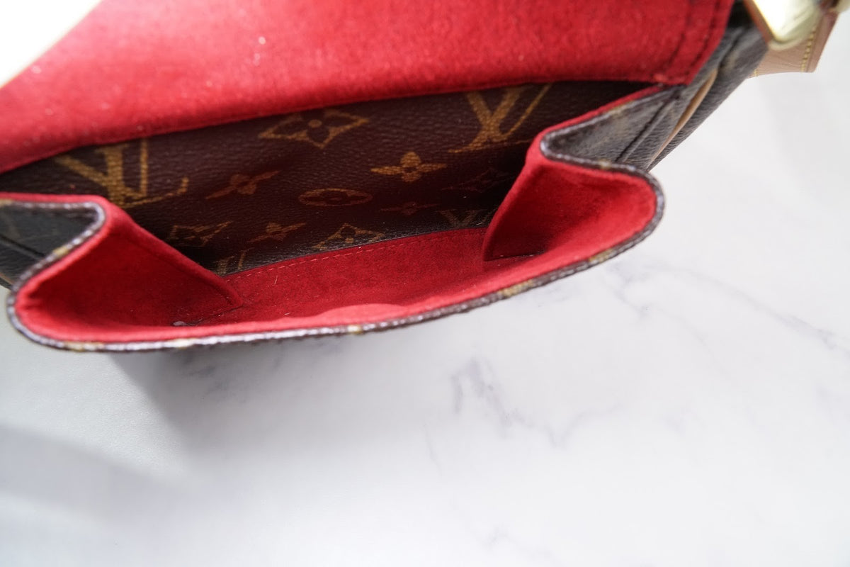[Rank AB] LOUIS VUITTON Monogram Viva Cite PM Shoulder Bag M51165 Brown Leather