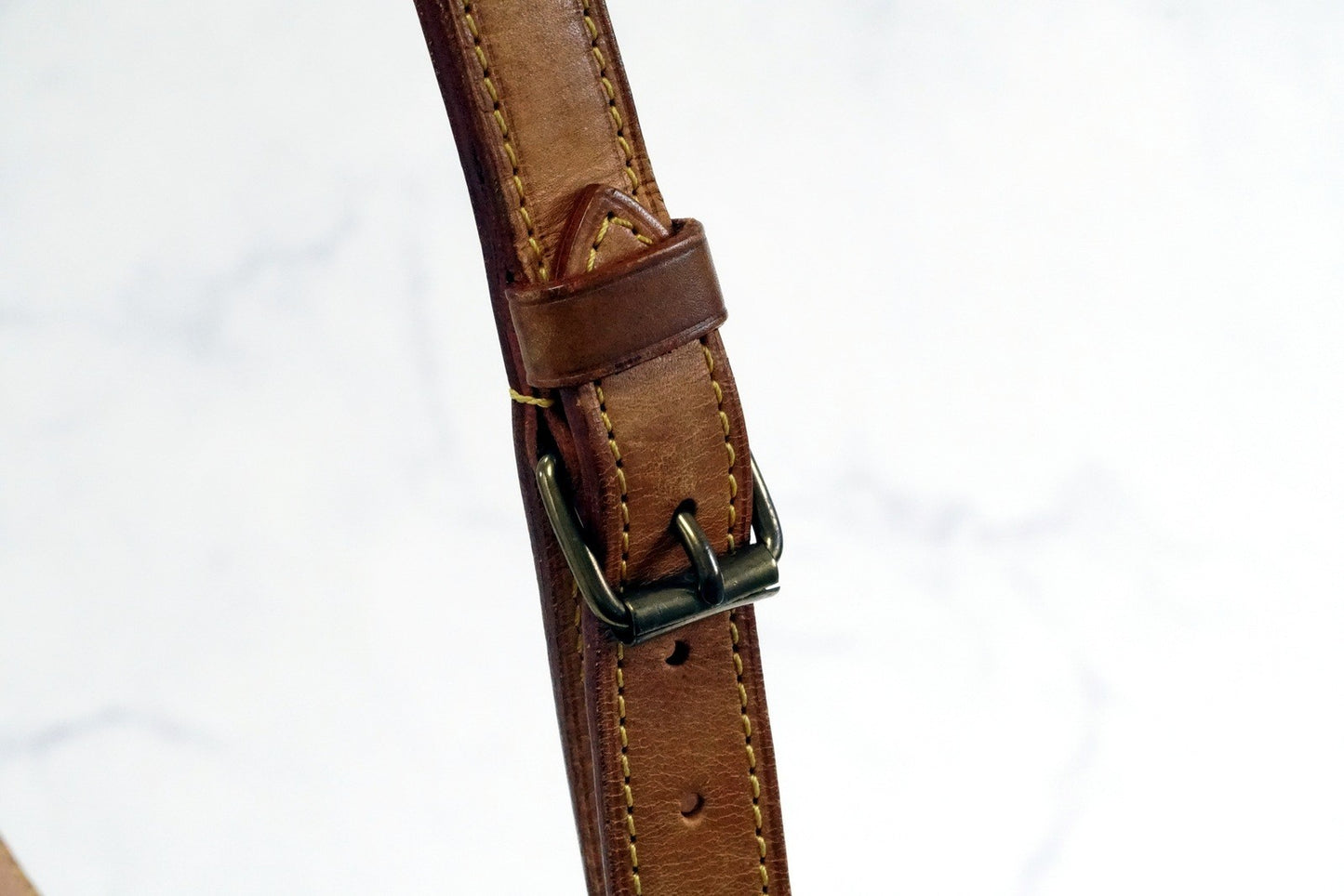 [Good] LOUIS VUITTON Monogram Petit Noe Shoulder Bucket Bag Leather Brown AR0921