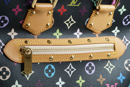 [AB] Louis Vuitton Monogram Multicolore Alma PM Black Handbag M92646 Authentic