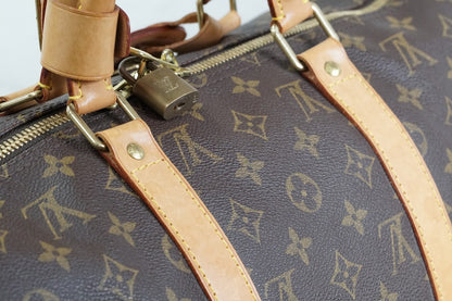 [Rank AB] Louis Vuitton Monogram Keepall 50 M41426 Boston Bag Travel Luggage