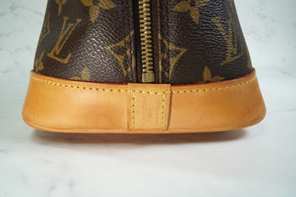 [AB Rank] LOUIS VUITTON Monogram Alma PM Handbag Tote Canvas Brown M51130 Auth