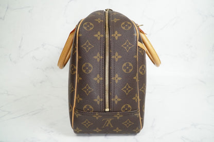 [AB Good] Louis Vuitton Monogram Deauville Bowling Vanity Handbag M47270 Auth