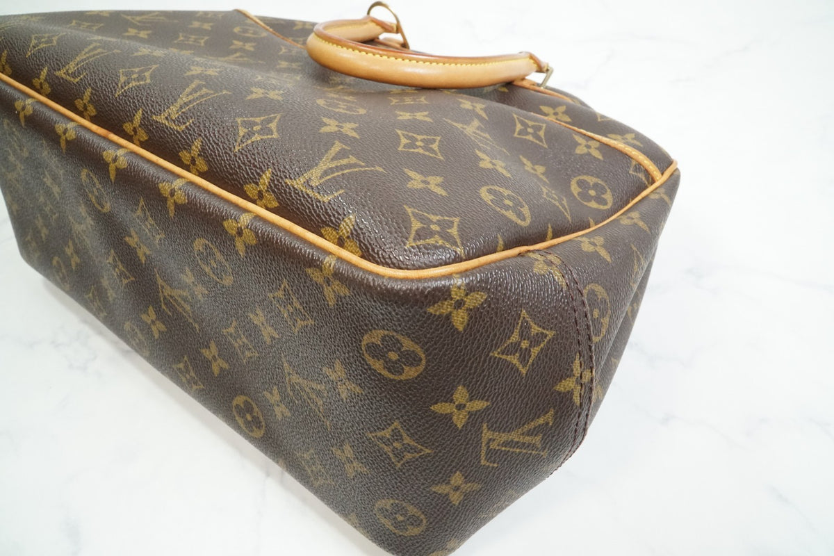 [Rank AB] Louis Vuitton Deauville M47270 Monogram Canvas Handbag Auth Vintage