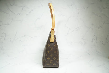 [Good] Louis Vuitton Monogram Looping MM Shoulder Bag M51146 Brown Authentic