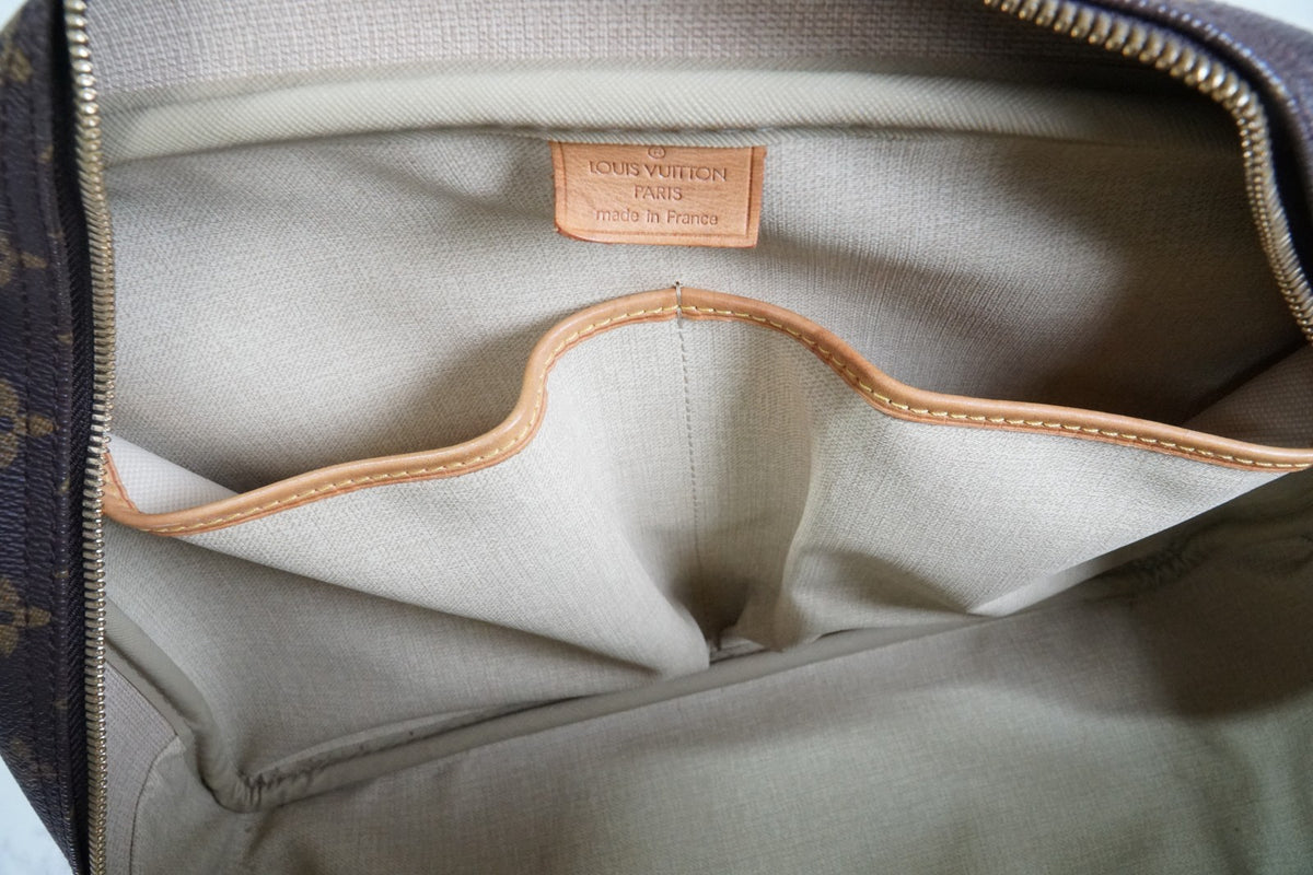 [Rank AB] Louis Vuitton Deauville M47270 Monogram Canvas Handbag Auth Vintage