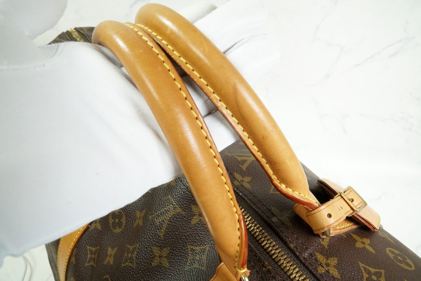 [Rank AB] Louis Vuitton Monogram Keepall 60 Travel Boston Bag M41422 Authentic