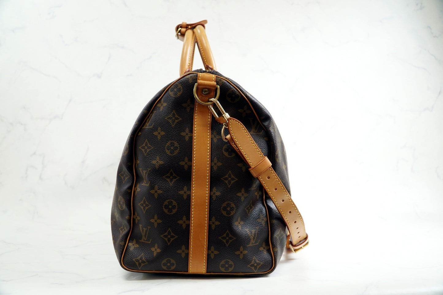 [Rank AB] LOUIS VUITTON Monogram Keepall Bandouliere 50 Travel Boston Bag M41416