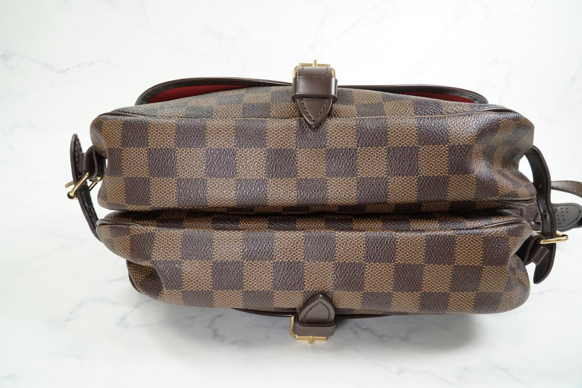 [EXC+ / AB] Louis Vuitton Damier Ebene Saumur 30 Special Order Shoulder Bag Rare