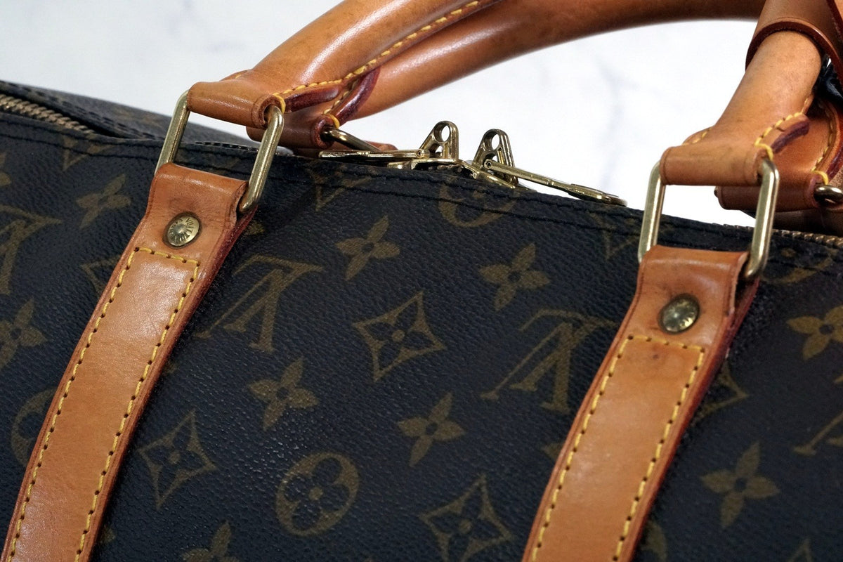 [Rank AB] LOUIS VUITTON Monogram Keepall Bandouliere 50 Travel Boston Bag M41416