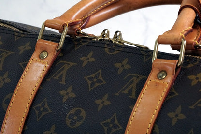 [Rank AB] LOUIS VUITTON Monogram Keepall Bandouliere 50 Travel Boston Bag M41416