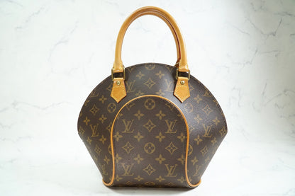 [Very Good] Louis Vuitton Monogram Ellipse PM Handbag Brown Canvas M51127 Auth