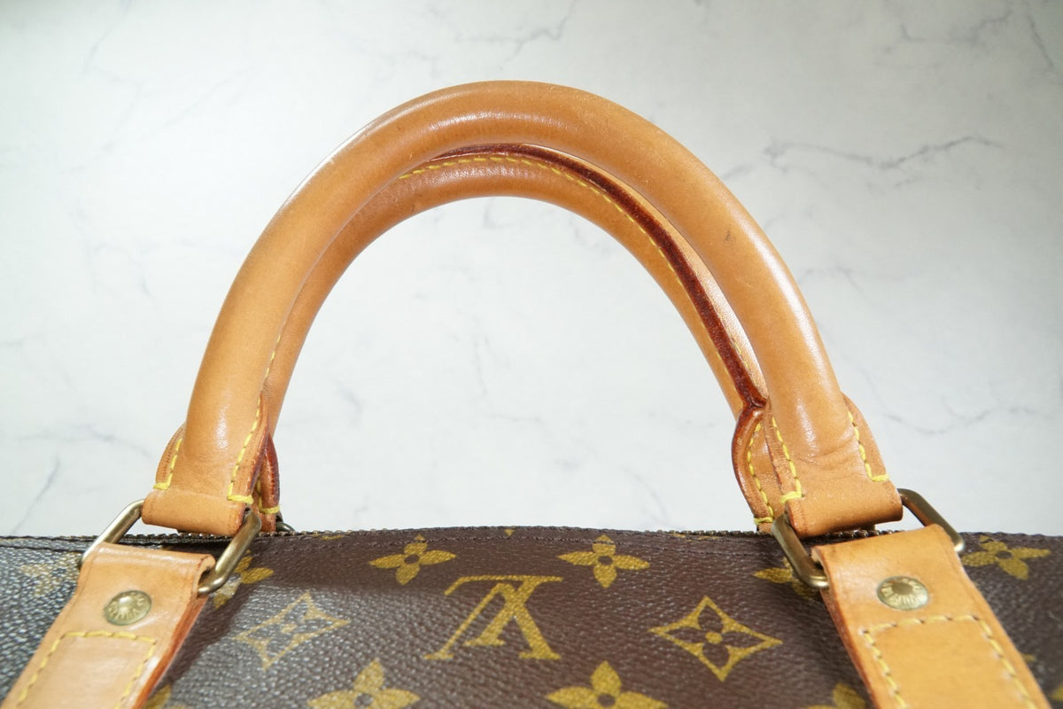 [AB] Louis Vuitton Keepall Bandouliere 60 M41412 Monogram Travel Bag Vintage