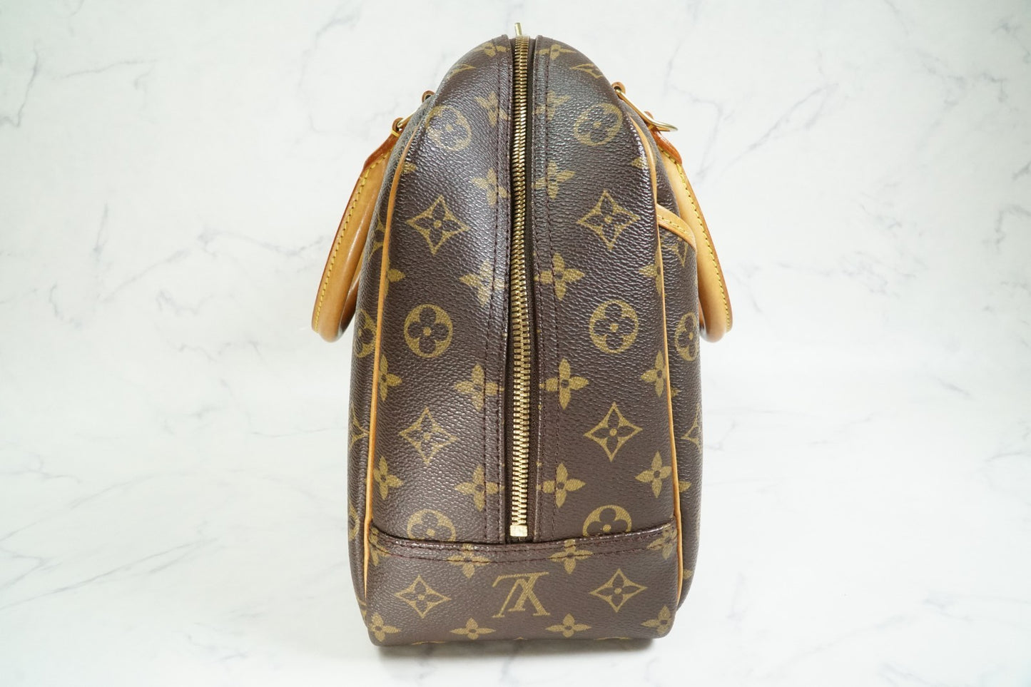 [Rank AB] Louis Vuitton Deauville M47270 Monogram Canvas Handbag Vintage Auth