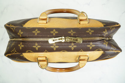 [Rank AB] Louis Vuitton Deauville M47270 Monogram Canvas Handbag Vintage Auth