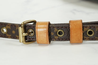 [Good] Louis Vuitton Monogram Danube Shoulder Bag M45266 Brown Vintage Crossbody
