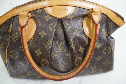 [AB Good] Louis Vuitton Monogram Tivoli PM Handbag M40143 Brown Vintage Canvas