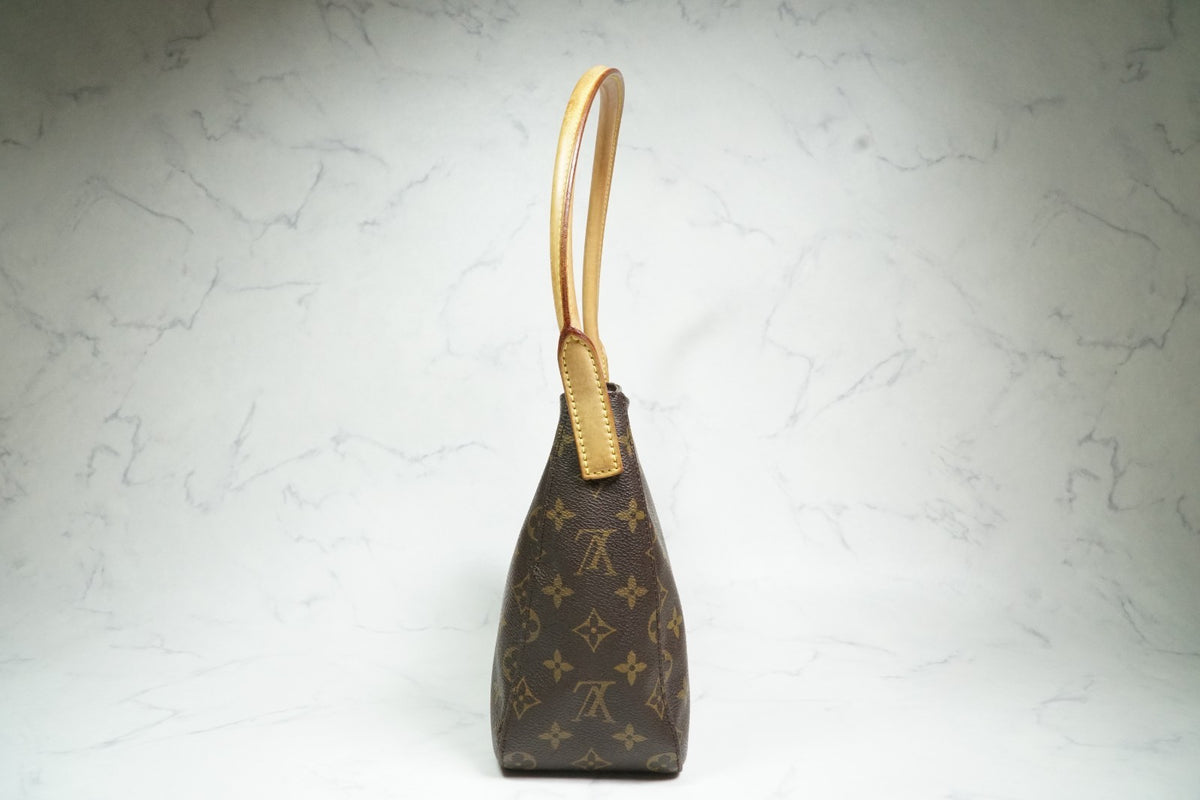 [Good] Louis Vuitton Monogram Looping MM Shoulder Bag M51146 Brown Authentic