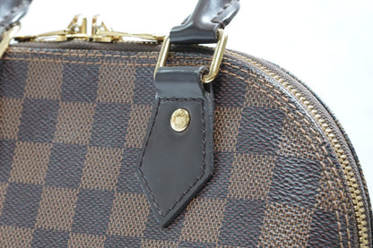 [Excellent] Louis Vuitton Damier Ebene Alma BB 2Way Handbag Shoulder Bag N41221