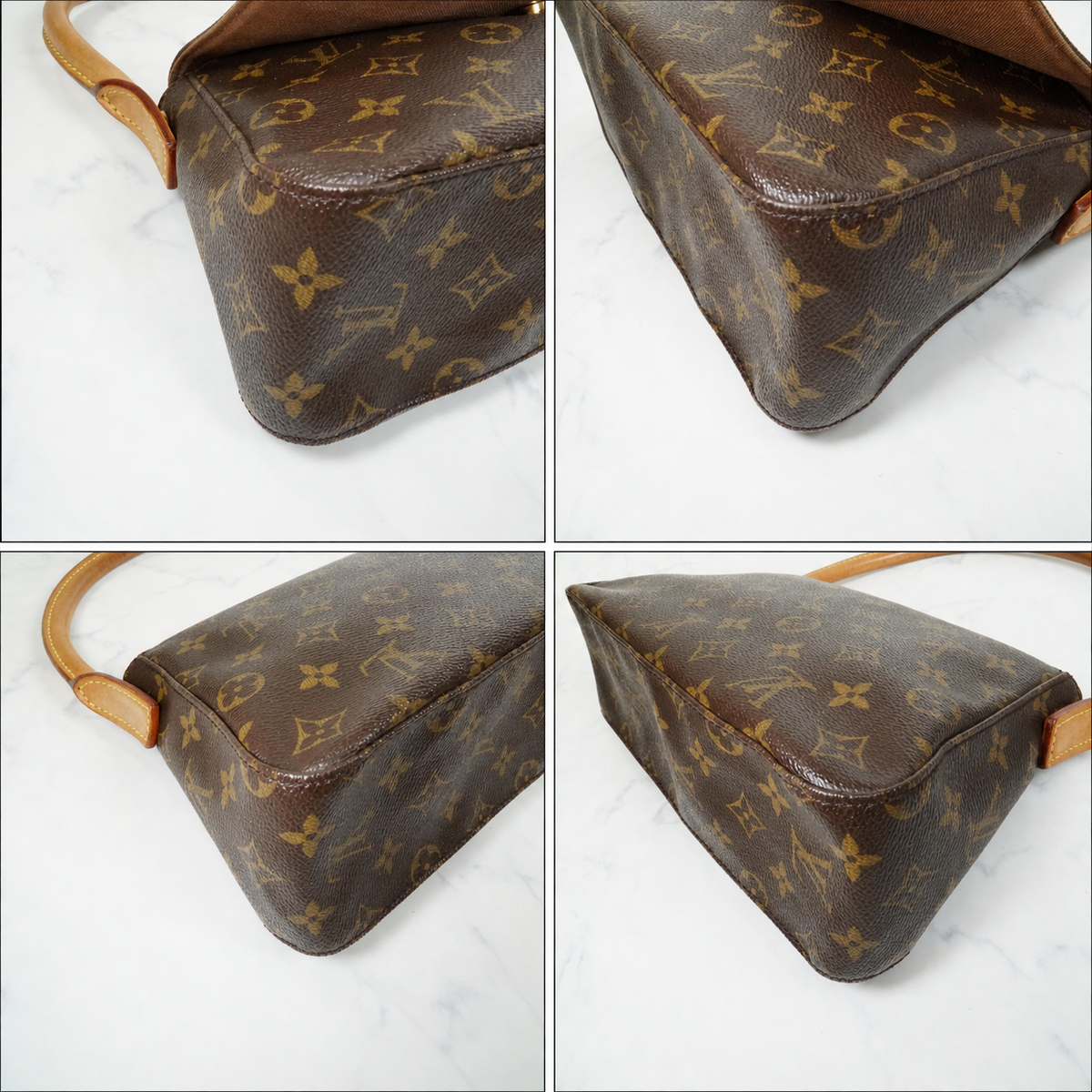 [AB] Louis Vuitton Monogram Mini Looping Shoulder Bag M51147 Vintage Canvas