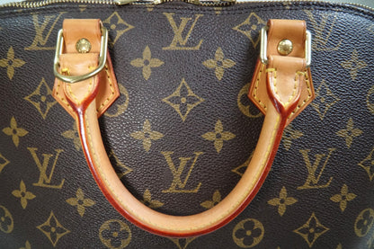[AB Rank] LOUIS VUITTON Monogram Alma PM Handbag Tote Canvas Brown M51130 Auth