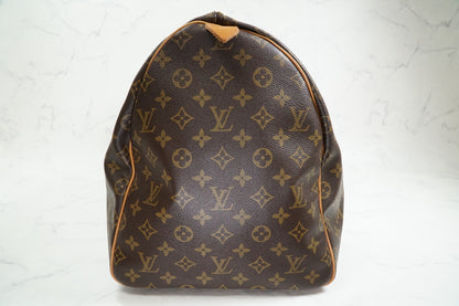 [AB] LOUIS VUITTON Monogram Keepall 55 Boston Bag M41424 Travel Duffle Leather
