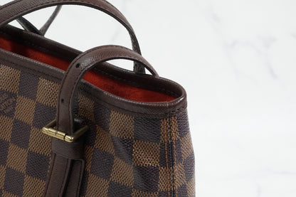 [Rank AB] Louis Vuitton Damier Ebene Marais PM N42240 Bucket Tote Bag Vintage