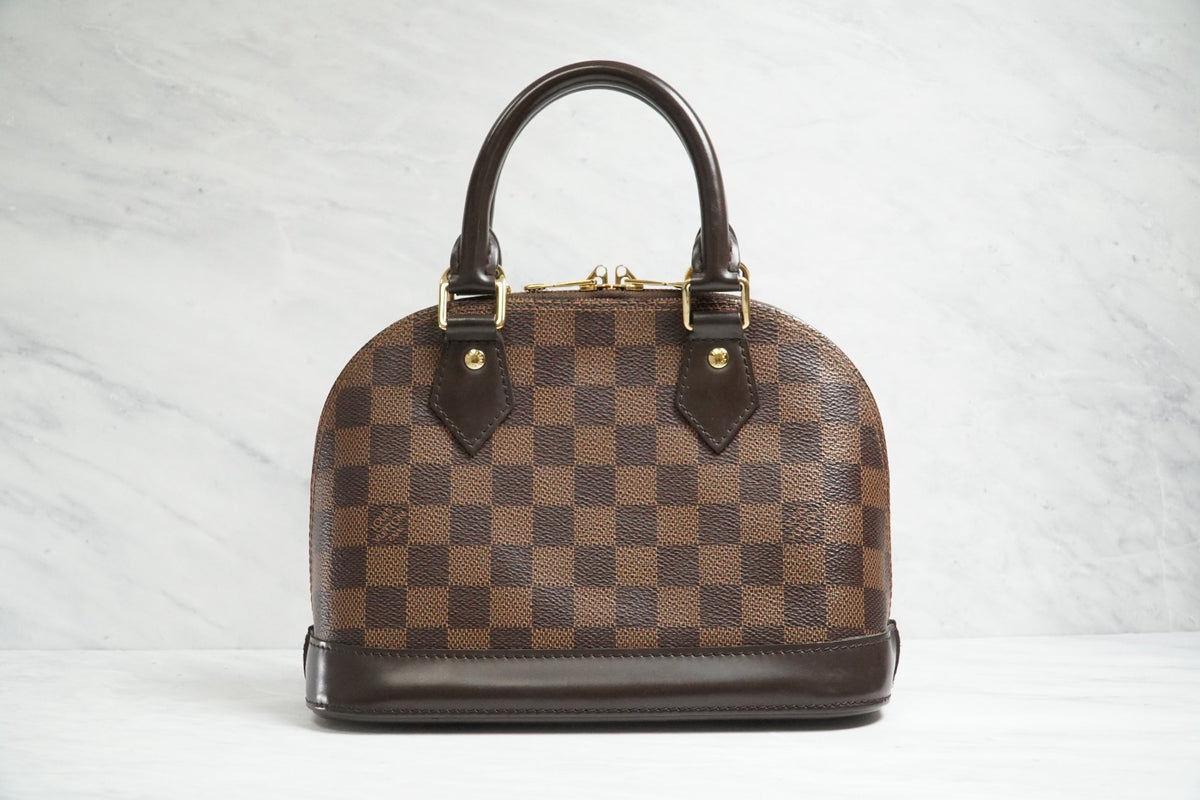[Excellent] Louis Vuitton Damier Ebene Alma BB 2Way Handbag Shoulder Bag N41221