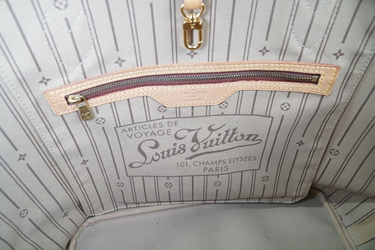 [Rank AB] LOUIS VUITTON Monogram Neverfull MM M40156 Brown Tote Shoulder Bag