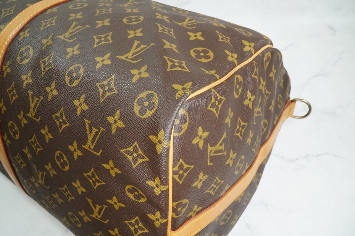 [AB] Louis Vuitton Keepall Bandouliere 60 M41412 Monogram Travel Bag Vintage