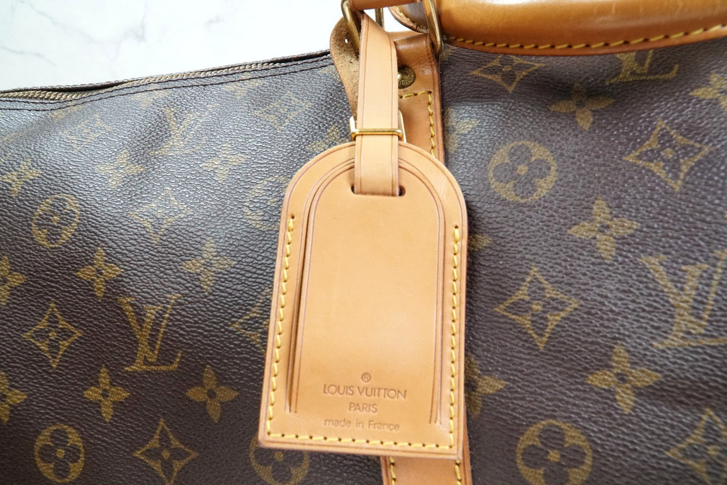 [Rank AB] Louis Vuitton Monogram Keepall 60 Travel Boston Bag M41422 Authentic