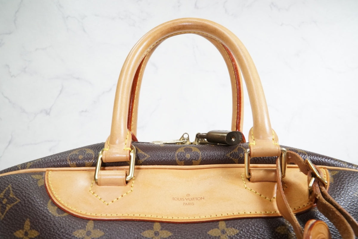 [AB Good] Louis Vuitton Monogram Deauville Bowling Vanity Handbag M47270 Auth