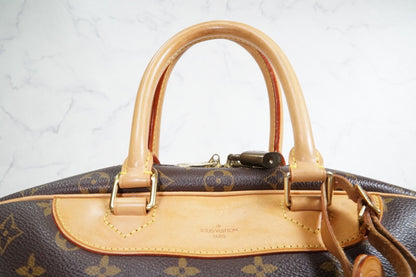 [AB Good] Louis Vuitton Monogram Deauville Bowling Vanity Handbag M47270 Auth