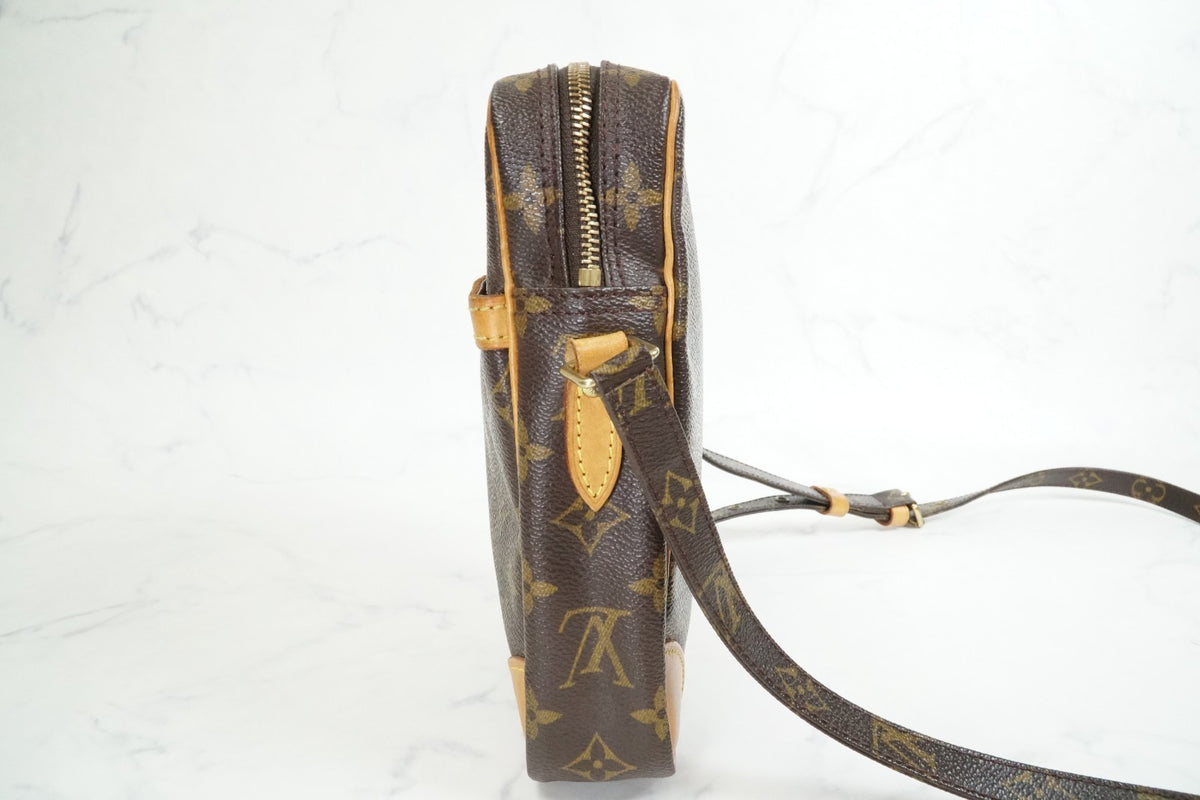 [Good] Louis Vuitton Monogram Danube Shoulder Bag M45266 Brown Vintage Crossbody