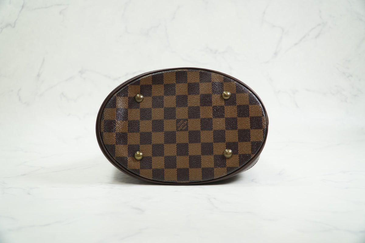 [Rank AB] Louis Vuitton Damier Ebene Marais PM N42240 Bucket Tote Bag Vintage