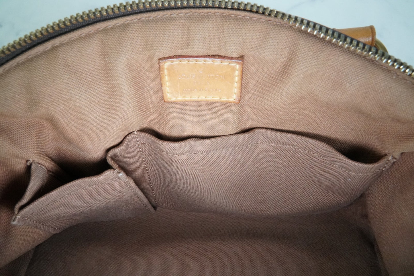[AB Good] Louis Vuitton Monogram Tivoli PM Handbag M40143 Brown Vintage Canvas