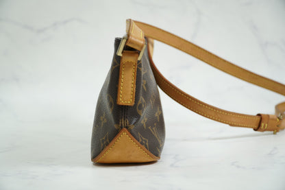 Louis Vuitton Monogram Trotteur M51240 Crossbody Shoulder Bag Vintage Authentic