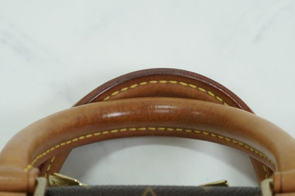 [Good] Louis Vuitton Monogram Trouville M42228 Handbag Brown Canvas Vintage Auth
