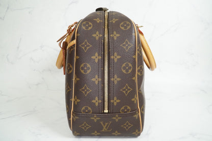 [AB Good] Louis Vuitton Monogram Deauville Bowling Vanity Handbag M47270 Auth