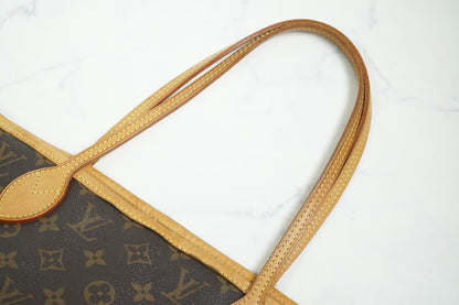 [Rank AB] LOUIS VUITTON Monogram Neverfull MM M40156 Brown Tote Shoulder Bag