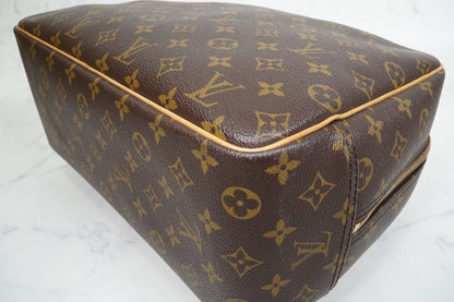 [AB Good] Louis Vuitton Monogram Deauville Bowling Vanity Handbag M47270 Auth
