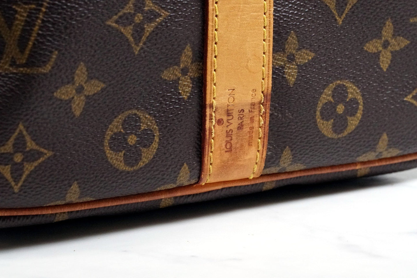 [Good] Louis Vuitton Monogram Keepall Bandouliere 50 M41416 Vintage Authentic