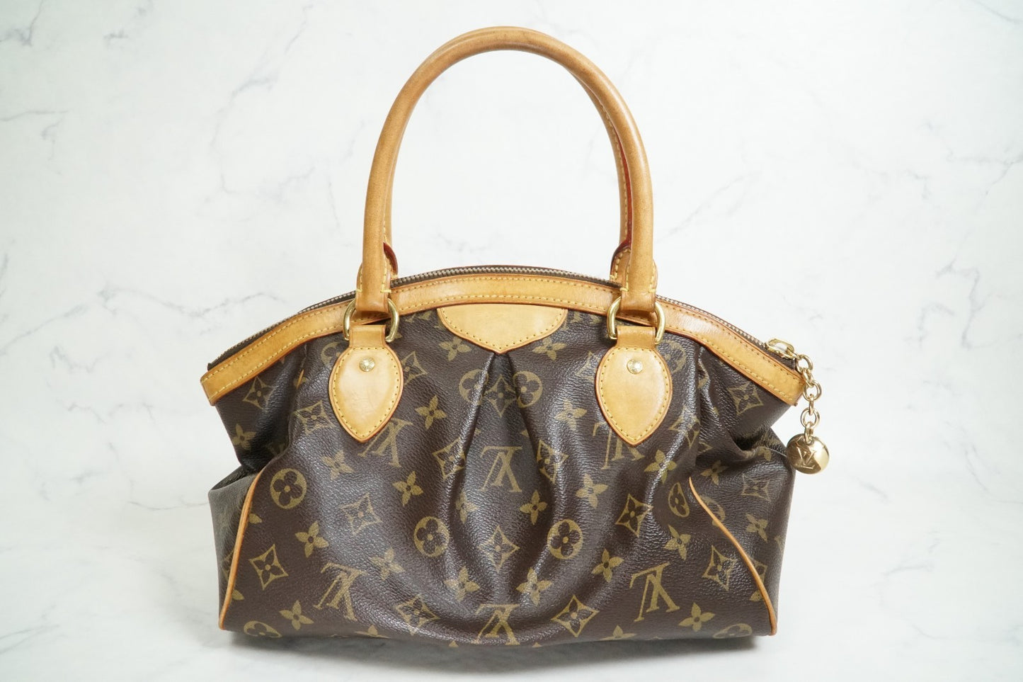 [AB Good] Louis Vuitton Monogram Tivoli PM Handbag M40143 Brown Vintage Canvas