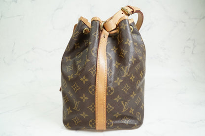 Louis Vuitton Petit Noe M42226 Monogram Canvas Shoulder Bucket Bag Vintage Auth