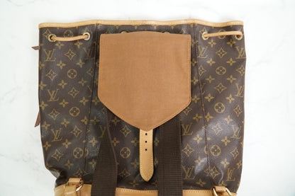 [Good] Louis Vuitton Monogram Montsouris GM Backpack Rucksack M51135 Vintage